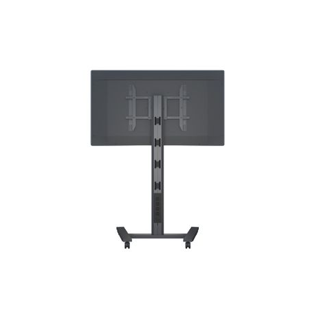 Multibrackets Public Display Stand 180 HD Single - Stand - for flat panel - lockable - aluminium - black - screen size: 55"-80" - mounting interface: up to 800 x 500 mm - 10