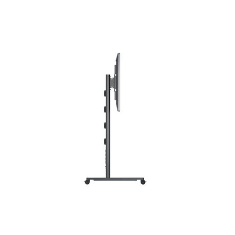 Multibrackets Public Display Stand 180 HD Single - Stand - for flat panel - lockable - aluminium - black - screen size: 55"-80" - mounting interface: up to 800 x 500 mm - 11