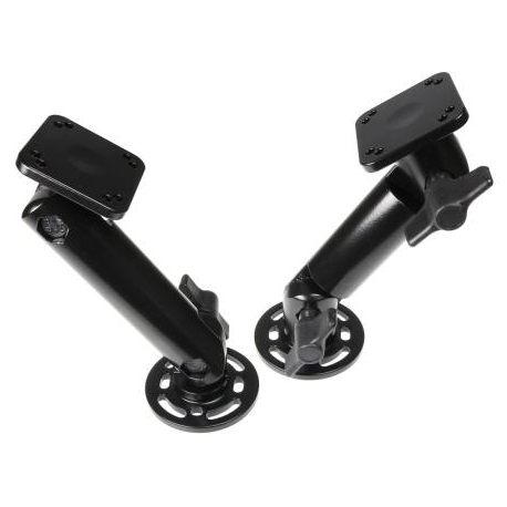 Brodit Pedestal Mount - Mounting component (2 mounting plates, mounting pole) - black - 1