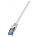 LogiLink PrimeLine - Patch cable - RJ-45 (M) to RJ-45 (M) - 1 m - SFTP, PiMF - CAT 7 - halogen-free, molded, snagless - grey
