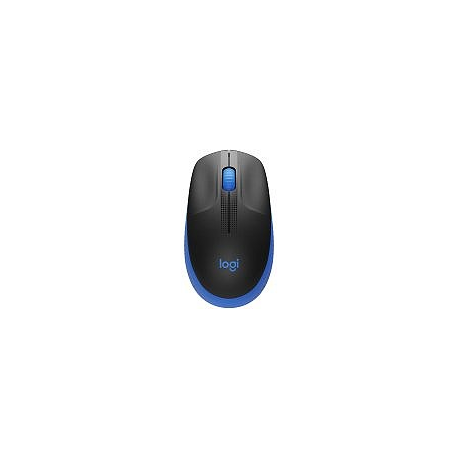 Logitech M190 - Mouse - optical - 3 buttons - wireless - USB wireless receiver - blue - 0