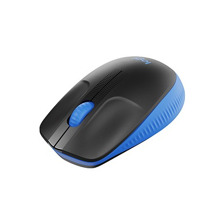 Logitech M190 - Mouse - optical - 3 buttons - wireless - USB wireless receiver - blue - 4