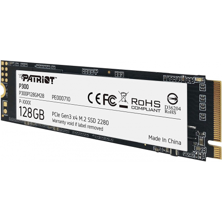 Patriot P300 - SSD - 128 GB - internal - M.2 2280 - PCIe 3.0 x4 (NVMe) - 3
