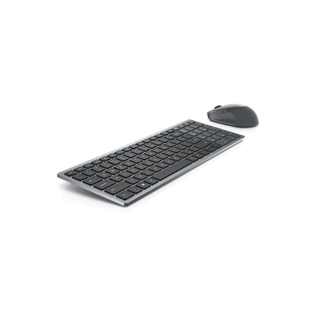 Dell Multi-Device Wireless Keyboard and Mouse Combo KM7120W - Keyboard and mouse set - wireless - 2.4 GHz, Bluetooth 5.0 - QWERTY - Pan Nordic - titan grey - 2