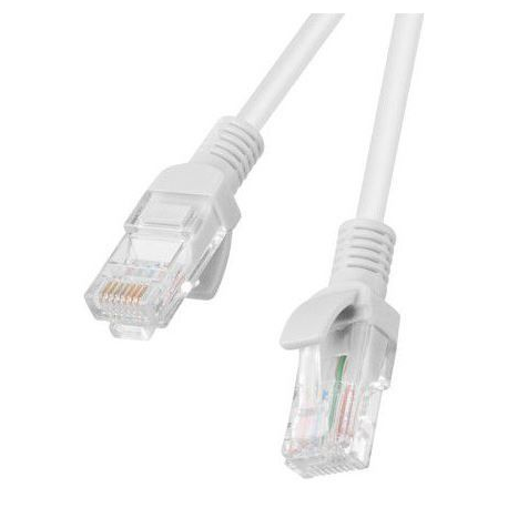 Lanberg - Patch cable - RJ-45 (M) to RJ-45 (M) - 50 cm - UTP - CAT 6 - stranded - grey, RAL 7035 - 1