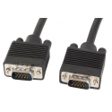 Lanberg - VGA cable - HD-15 (VGA) (M) to HD-15 (VGA) (M) - 1.8 m - thumbscrews - black