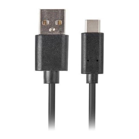 Lanberg - USB cable - USB (M) to USB-C (M) - USB 2.0 - 1 m - black - 1