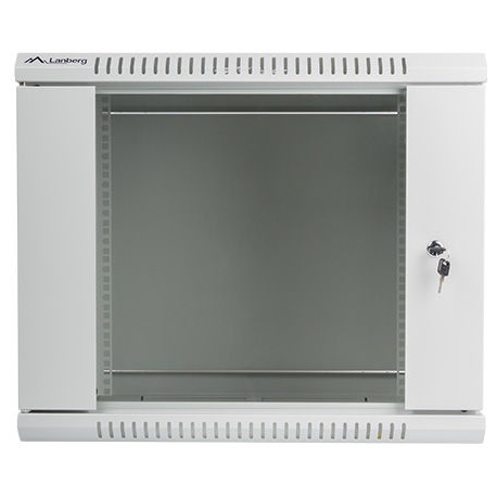 Lanberg - Rack cabinet - wall mountable - grey, RAL 7035 - 9U - 19" - 1