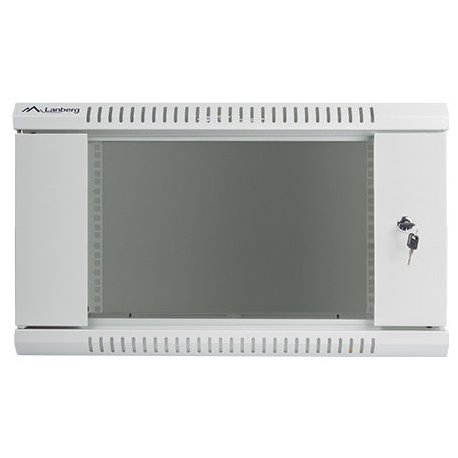 Lanberg - Rack cabinet - wall mountable - grey, RAL 7035 - 6U - 19" - 1