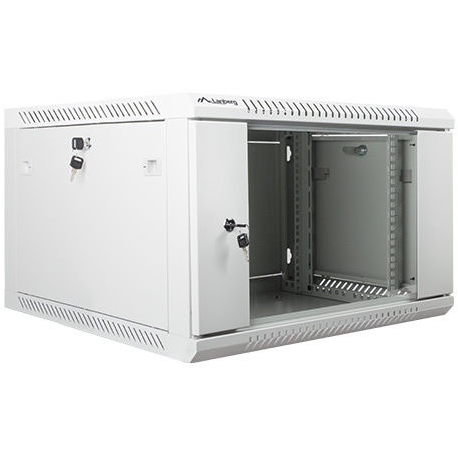 Lanberg - Rack cabinet - wall mountable - grey, RAL 7035 - 6U - 19" - 2