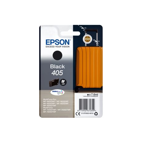 Epson 405 - 7.6 ml - black - original - ink cartridge - for WorkForce WF-7310, 7830, 7835, 7840; WorkForce Pro WF-3820, 3825, 4820, 4825, 4830, 7840 - 0