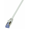 LogiLink PrimeLine - Patch cable - RJ-45 (M) to RJ-45 (M) - 5 m - SFTP, PiMF - CAT 7 - halogen-free, molded, snagless - grey