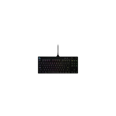 Logitech G Pro Mechanical Gaming Keyboard - Keyboard - backlit - USB - Pan Nordic - key switch: GX Blue Clicky - black - 1