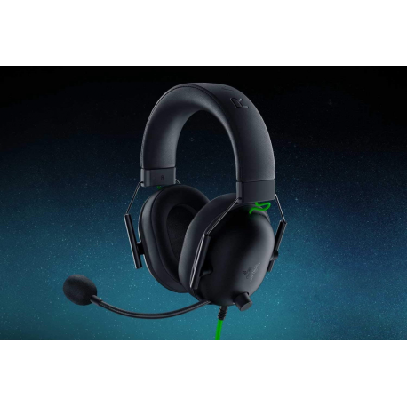 Razer BlackShark V2 X - Headset - 7.1 channel - full size - wired - 3.5 mm jack - noise isolating - 2