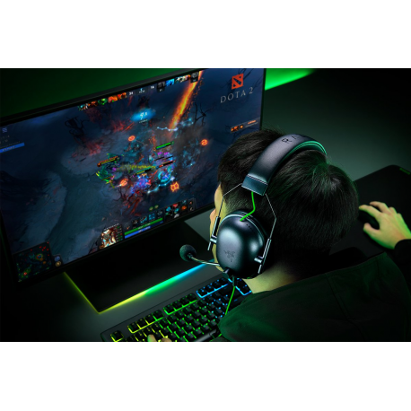 Razer BlackShark V2 X - Headset - 7.1 channel - full size - wired - 3.5 mm jack - noise isolating - 9