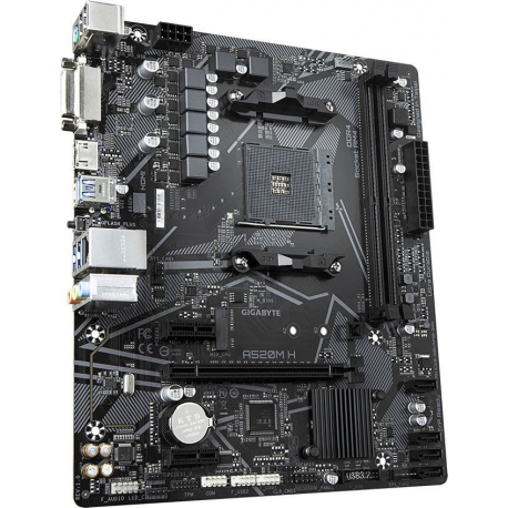 MSI A520M PRO - Motherboard - micro ATX - Socket AM4 - AMD A520 Chipset - USB 3.2 Gen 1 - Gigabit LAN - onboard graphics (CPU required) - HD Audio (8-channel) - 1