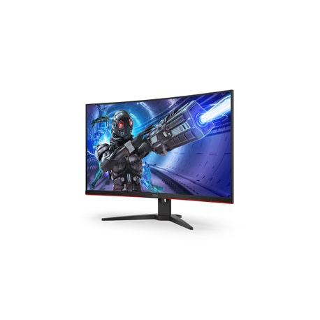 AOC Gaming C32G2ZE/BK - LED monitor - curved - 32" (31.5" viewable) - 1920 x 1080 Full HD (1080p) @ 240 Hz - VA - 300 cd/m² - 3000:1 - 1 ms - 2xHDMI, DisplayPort - black - 7