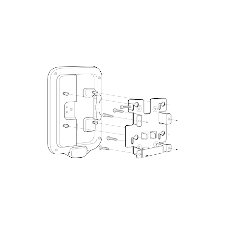 Zebra - Bracket - for customer concierge - wall-mountable - for Zebra CC6000 Customer Concierge - 1