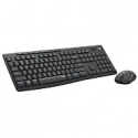 Logitech MK295 Silent - Keyboard and mouse set - wireless - 2.4 GHz - US International - graphite