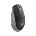 Logitech M190 - Mouse - optical - 3 buttons - wireless - USB wireless receiver - mid grey