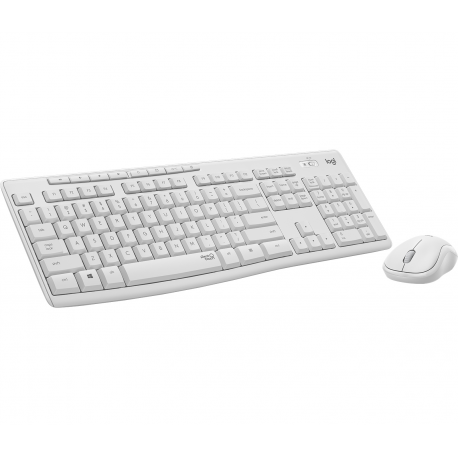 Logitech MK295 Silent - Keyboard and mouse set - wireless - 2.4 GHz - US International - off white - 1