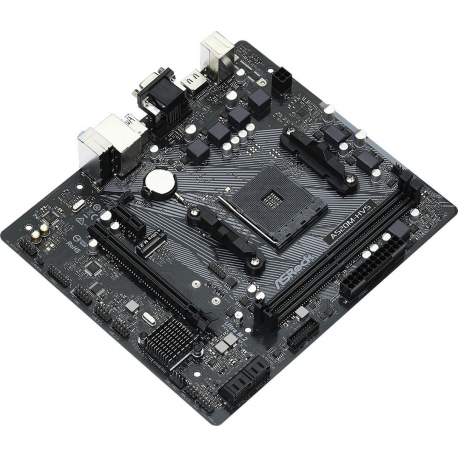 ASRock A520M-HVS - Motherboard - micro ATX - Socket AM4 - AMD A520 Chipset - USB 3.2 Gen 1 - Gigabit LAN - onboard graphics (CPU required) - HD Audio (8-channel) - 2