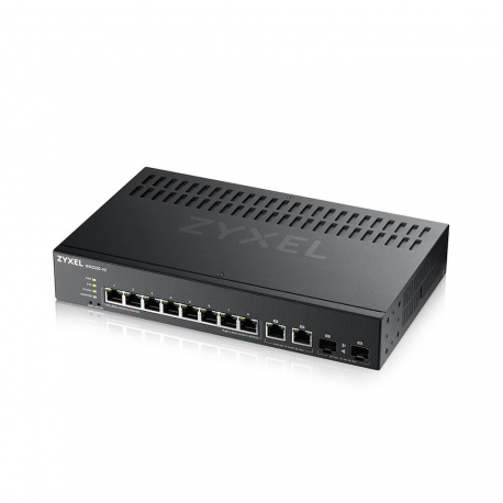 Zyxel GS2220-10 - Switch - Managed - 8 x 10 / 100 / 1000 + 2 x combo Gigabit SFP - rack-mountable, wall-mountable - 1