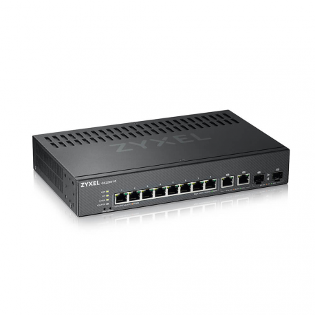 Zyxel GS2220-10 - Switch - Managed - 8 x 10 / 100 / 1000 + 2 x combo Gigabit SFP - rack-mountable, wall-mountable - 2