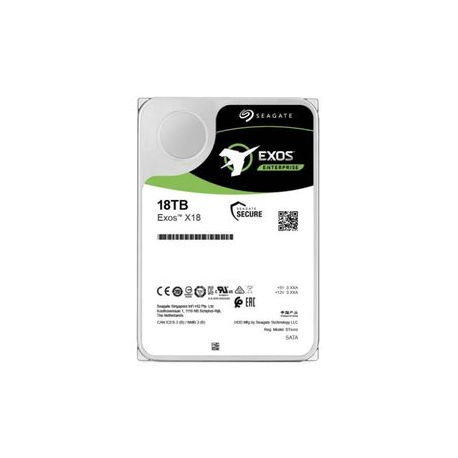 Seagate Exos X18 ST18000NM004J - Hard drive - 18 TB - internal - SAS 12Gb / s - 7200 rpm - buffer: 256 MB - 0