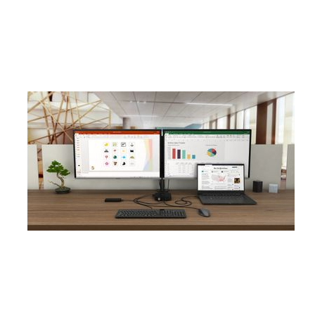 i-Tec USB-C Dual Display Docking Station with Power Delivery - Docking station - USB-C  /  Thunderbolt 3 - DP - GigE - 5