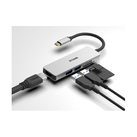 D-Link DUB-M530 - Docking station - USB-C  /  Thunderbolt 3 - HDMI - 2