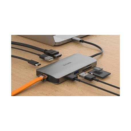 D-Link DUB-M810 - Docking station - USB-C  /  Thunderbolt 3 - HDMI - GigE - 4