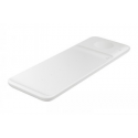 Samsung Wireless Charger Trio EP-P6300 - Wireless charging pad + AC power adapter - Fast Charge - white - for Galaxy Buds Live, Buds+, Note20, S20, S20 5G, S20+ 5G, Watch 3, Z Flip 5G, Z Fold2 5G