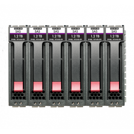 HPE Midline - Hard drive - 12 TB - hot-swap - 3.5" LFF - SAS 12Gb / s - 7200 rpm (pack of 6) - for Modular Smart Array 2060 10GbE iSCSI LFF Storage, 2060 12Gb SAS LFF Storage, 2060 16Gb Fibre Channel LFF Storage, 2060 SAS 12G 2U 12-disk LFF Drive Enclosure, 2062 10GbE iSCSI LFF Storage, 2062 12Gb SAS LFF Storage, 2062 16Gb Fibre Channel LFF Storage - 0