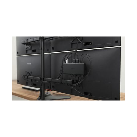 i-Tec USB-C Quattro Display Docking Station with Power Delivery - Docking station - USB-C  /  Thunderbolt 3 - 2 x HDMI, 2 x DP - GigE - with i-Tec Universal Charger 112 W - 7