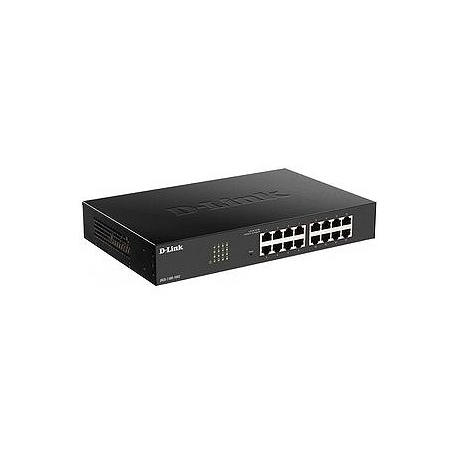 D-Link DGS 1100-16V2 - Switch - smart - 16 x 10 / 100 / 1000 - desktop, rack-mountable - 4