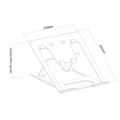 Neomounts by Newstar NSLS085GREY - Notebook stand - grey - 6