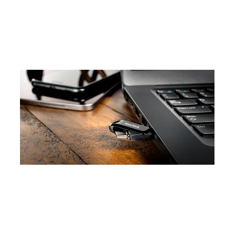 SanDisk Ultra Dual Drive Go - USB flash drive - 64 GB - USB 3.1 Gen 1 / USB-C - 8