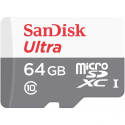 SanDisk Ultra - Flash memory card - 64 GB - Class 10 - microSDXC UHS-I