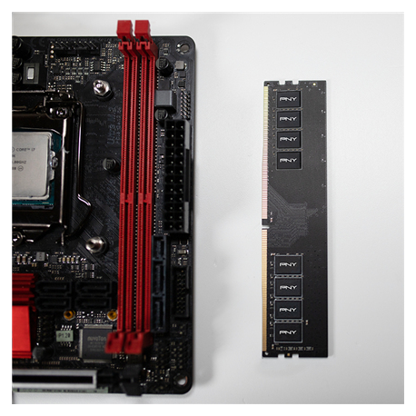 PNY - DDR4 - module - 4 GB - DIMM 288-pin - 2666 MHz / PC4-21300 - CL19 - 1.2 V - unbuffered - non-ECC - 6