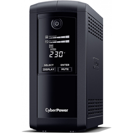 CyberPower Value Pro VP700ELCD-FR - UPS - AC 230 V - 390 Watt - 700 VA - 1-phase - RS-232, USB - output connectors: 4 - black - 0