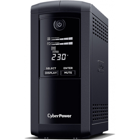 CyberPower Value Pro VP1000ELCD-FR - UPS - AC 230 V - 550 Watt - 1000 VA - 1-phase - RS-232, USB - output connectors: 4 - black - 0
