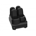 Zebra 4-Slot Device ShareCradle - Bar code scanner charging stand - output connectors: 4 - midnight black - for Zebra CS60, CS6080, CS60-HC