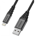 OtterBox Premium - Lightning cable - USB male to Lightning male - 1 m - dark ash black - for Apple iPad / iPhone / iPod (Lightning)