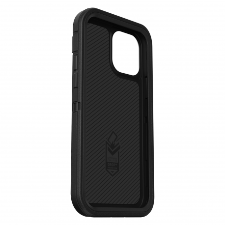 OtterBox Defender Series - Back cover for mobile phone - rugged - polycarbonate, synthetic rubber - black - for Apple iPhone 12, 12 Pro - 8