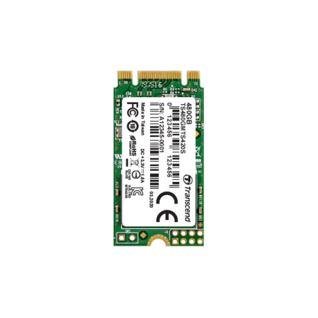 Transcend 420S - Solid state drive - 480 GB - internal - M.2 2242 - SATA 6Gb/s - 0