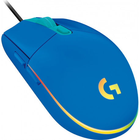 Logitech Gaming Mouse G203 LIGHTSYNC - Mouse - optical - 6 buttons - wired - USB - blue - 0