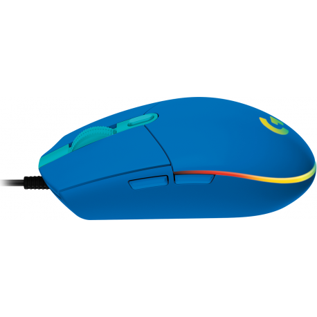 Logitech Gaming Mouse G203 LIGHTSYNC - Mouse - optical - 6 buttons - wired - USB - blue - 2