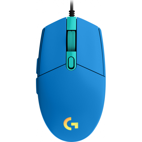 Logitech Gaming Mouse G203 LIGHTSYNC - Mouse - optical - 6 buttons - wired - USB - blue - 3