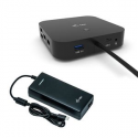 i-Tec USB-C Dual Display Docking Station with Power Delivery - Docking station - USB-C  /  Thunderbolt 3 - 2 x DP - GigE